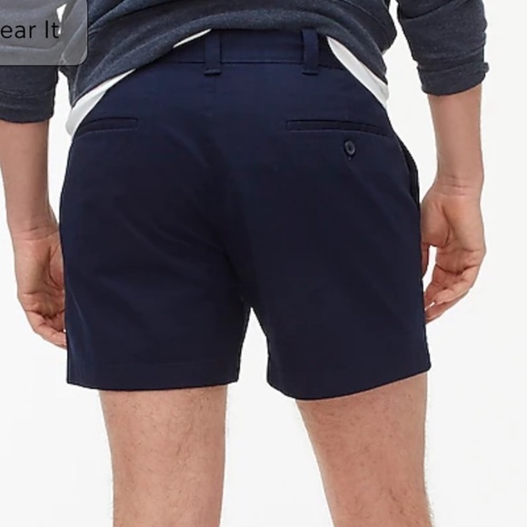 J crew 5" flex chino short navy blue - Picture 3 of 4